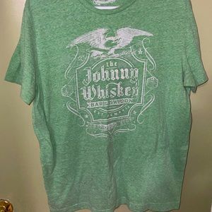 large light green vintage tee